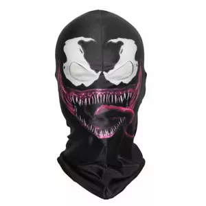 Venom Full Mask Helmet Balaclava Horror Monster Hood Halloween Prop Cosplay - Picture 1 of 6