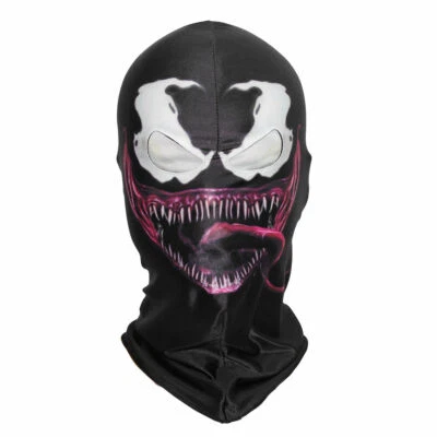 Venom Full Mask Helmet Balaclava Horror Monster Hood Halloween Prop Cosplay - Image 1 of 4