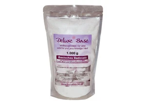 1 kg Basisches Badesalz Deluxe*Base mit Edelsteinpulver für Vollbad, Fußbad etc - Bild 1 von 1