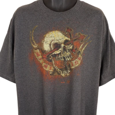 Camiseta vintage Miami Ink para hombre talla 2XL gris Y2K calavera esqueleto tatuaje Foto 1 de 4