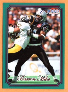 Barron Miles 2002 Jogo CFL card #34 Montreal Alouettes  Nebraska Cornhuskers