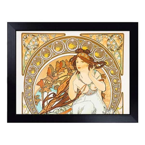 The Music Vol.2 By Alphonse Mucha Lap Tray Cushioned Bean Bag Padded Dinner Desk - Picture 1 of 4