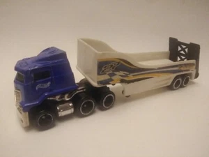 Hot Wheels Lorry set 1999 vintage blue truck trailer rare diecast - Zdjęcie 1 z 5