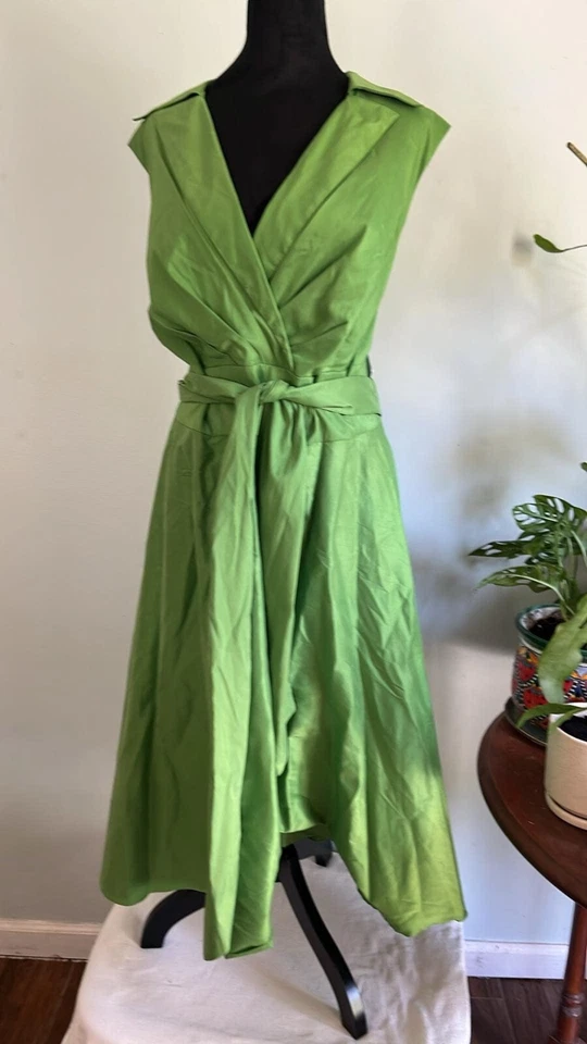 Suzi Chin - Maggie Boutique Green Cocktail Dress/Pockets! SZ 20W Cocktail Dress - Image 1 of 4