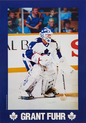 GRANT FUHR Toronto Maple Leafs Goalie 1991-92 Vintage Original 14x21 POSTER Cover