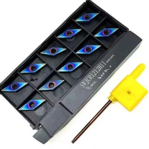 SVJCR1212H11 Lathe External Turning Tool Holder +VCMT110304 CNC Nano blue insert - Picture 1 of 5