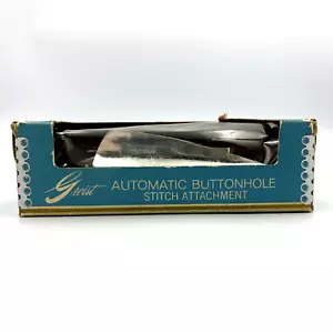 Greist Automatic Buttonholer Stitch Attachment Style #1 Original Box Vintage - Picture 1 of 11