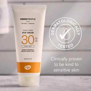 Crema solar sin aroma Green People Hugh SPF30 100 ml para piel sensible - Imagen 1 de 5