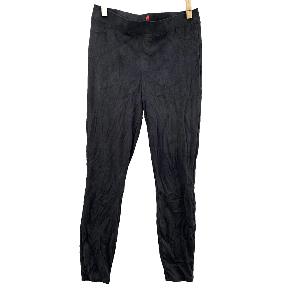 Leggings Spanx Feminina Grande Preta Lã Cintura Alta Preppy Athleisure Minimalista - Imagem 1 de 4