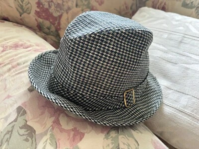 De colección KNOX Nueva York Lana Trilby Fedora Sombrero Pata de Gallo Hombres M 7 1/4 Foto 1 de 4