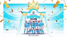 Man City Poster NEW Champions 2022/23 3 in a row Premier League Poster Print A3!