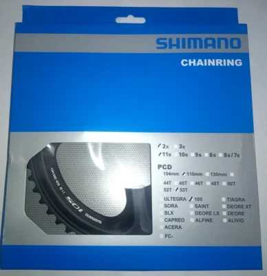 Shimano 53 Tooth FC-5800 Outer Chainring 53T-MD for 53-39T Black - Image 1 of 2