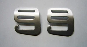 2 x G - Haken, Aluminium, 25 mm - Bild 1 von 2