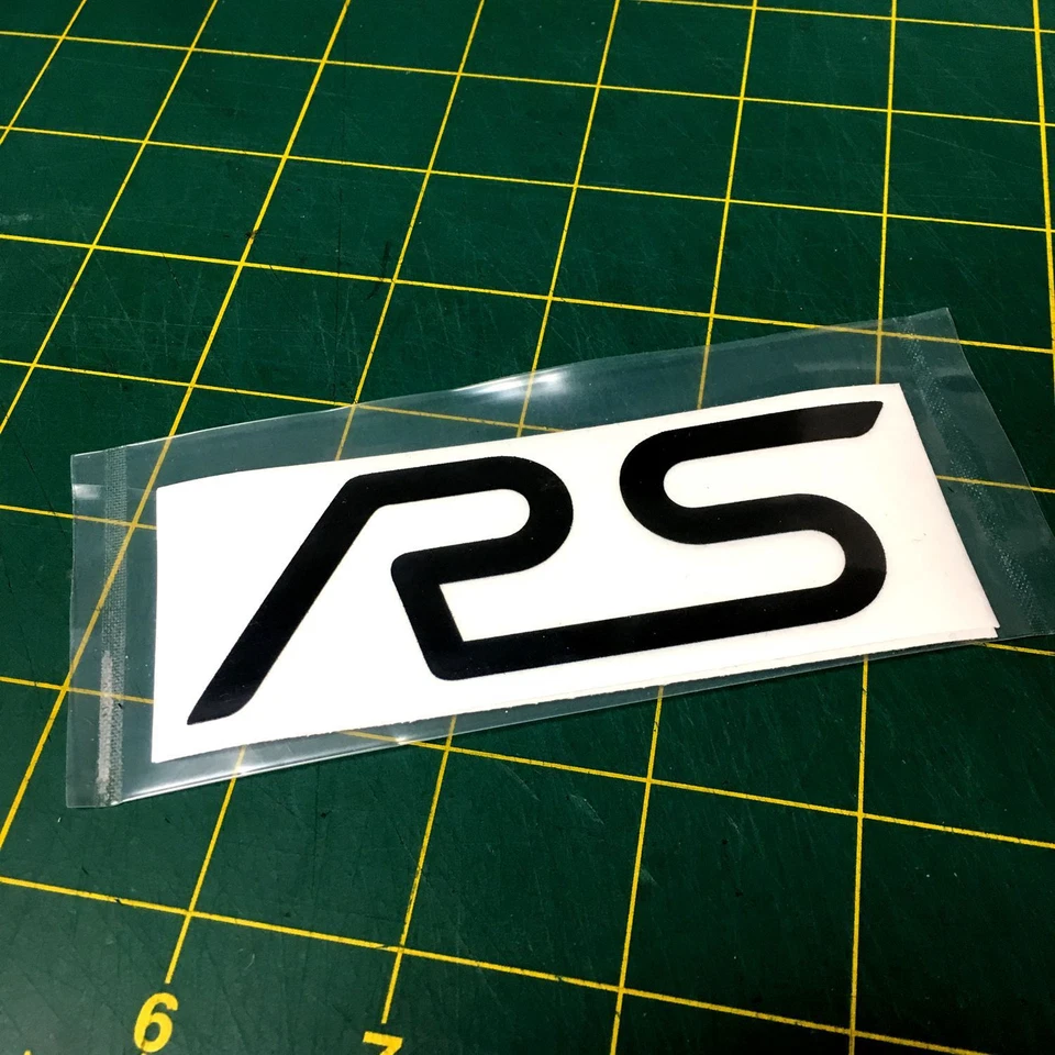 Ford Focus RS CALCOMANÍA REFLECTANTE NEGRO INCRUSTACIÓN PARA ALA (2 POR PEDIDO) Foto 1 de 1