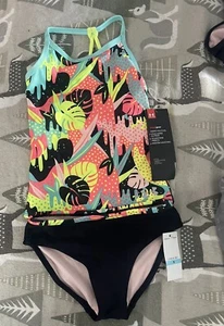 New Little Girl's Under Armour Swimsuit -Size 5 Multi-Colored Bathing Suit -NWT - Picture 1 of 5