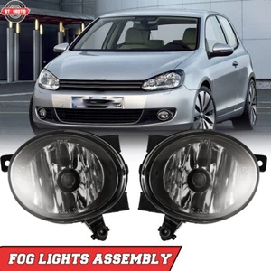 For 2011-2014 Volkswagen Jetta/Golf/Beetle 4 Door Sedan Fog Lights w/Bulbs Clear - Picture 1 of 7