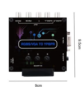 RGBS VGA SCART AUDIO to Component YPBPR Video Converter Color Brightness Adjust - Picture 1 of 4