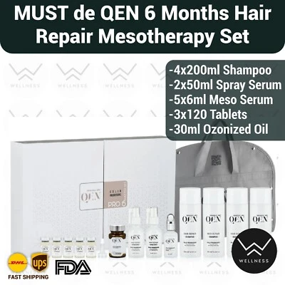 MUST de QEN 6 Months Anti Hair Loss ,Hair Repair Pro Set (Mesotherapy) - Image 1 of 2