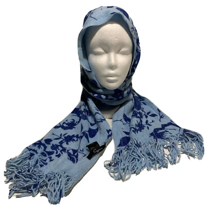 Bufanda Cejón Multicolor Floral Rectángulo Flecos Aprox 76x8 Foto 1 de 4