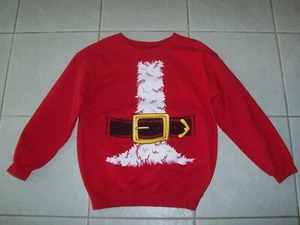 Ann Arbor Boys Size Medium 10 Santa Claus Christmas Sweatshirt - Picture 1 of 2