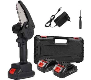 Motosega a Batteria 4'' Pollici 48V Mini Elettrosega Tagliarami - Foto 1 di 12
