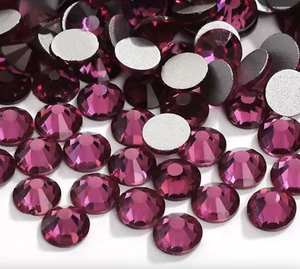 Dark Amethyst Glass Rhinestones SS12 SS16 SS20 SS30 - Picture 1 of 10