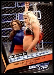 2019 WWE Smackdown Live 20 Years #37 Bliss def Becky Lynch in a Steel Cage Match