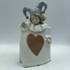 Lladro NAO 'Ace of Hearts’ Playing Cards Jester/Joker/Clown #1280 • VGC • Rare