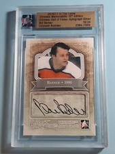 Bill Barber Certified Autograph Limited Edition /24 Hall Of Famer ITG 2010-11