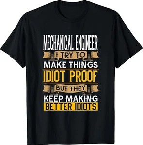 Mechanical Engineer Sarcastic Graphic Funny Engineering Gift Unisex T-Shirt - Picture 1 of 4