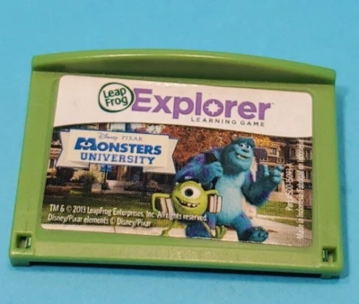 LeapFrog LeapPad Leapster Explorer MONSTERS UNIVERSITY Game Cartridge Untested - Image 1 of 2