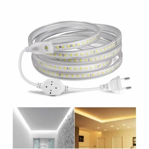 2835 LED Strip Rope Light 240V 220V Flexible Tape Rope Lamp Waterproof 120LEDs/m - Picture 1 of 14