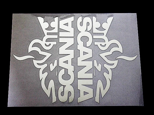 Tamiya 1/14 Truck Trailer with Scania Model, Metal Sticker, Used ZZG - Image 1 of 1