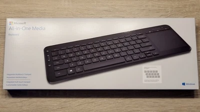 Microsoft All-in-One Media Tastatur kabellos - QWERTZ, Trackpad; OVP! - Bild 1 von 4