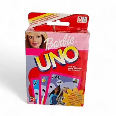 Mattel Barbie Edition Uno Card Game 2002 Y2K 2000's Barbie Card Game Complete!  - Image 1 of 4