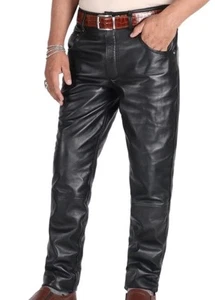 Laverapelle Men’s Black Leather Lambskin Pants 1804001 Size 32 - Picture 1 of 7
