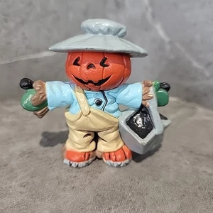 Mini Figura Espantapájaros Jack O' Lantern Calabaza Enesco Halloween En muy buen estado - Imagen 1 de 8