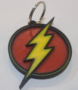 3D-gedruckter Schlüsselanhänger The Flash.   KC78 - Bild 1 von 1