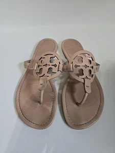 Tory Burch Miller Patent Sandal Seashell Pink Size 10 - Picture 1 of 9