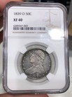 1839-O Capped Bust Half Dollar graded Xf40 by Ngc Key Date Mid Grade Tough Coin