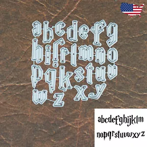 Lightning Bolts Lowercase Alphabet Cutting Dies – Wizard Halloween Magic - Picture 1 of 2