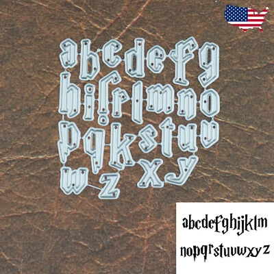 闪电螺栓小写字母切割模具-巫师万圣节魔法 — 第 1/2 张图片