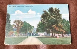 🌞1913 GOLF & COUNTRY CLUB, NASHVILLE, TENNESSEE POSTCARD - Picture 1 of 2