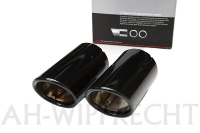 NUEVO original A4 A5 A6 A7 Q5 Allroad Audi tubos de escape 2x tubos negros OEM - Imagen 1 de 2