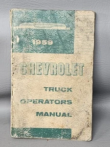 Chevrolet 1959 Truck Operators Manual Original Vintage Handbook Booklet Used - Bild 1 von 3