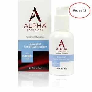 Gesichtsfeuchtigkeitscreme Alpha Hautpflege Essential, Hyaluronsäure, 2 Unzen 2er PACK - Bild 1 von 11