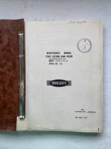 Soldador de haz de electrones sociales manual de mantenimiento TWA VX2-86 X 62 X 92 KC MO - Imagen 1 de 11