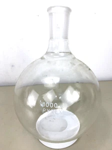 Pyrex 1000mL single neck boiling flask, with 24/40 neck - Picture 1 of 4