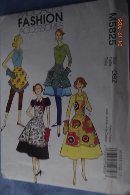 McCall's Fashion Accessories 5825 Aprons & Oven Mitt Pattern Misses' S-M-L Uncut - Image 1 of 2
