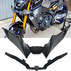 Front Fender Extension Spoiler Cover For YAMAHA MT-09 V3 2021-23 Carbon Look sng - Bild 1 von 8